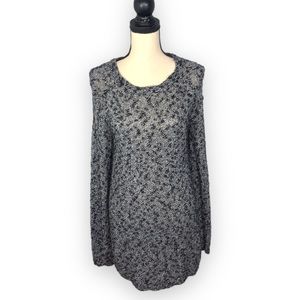 SO Black Marled Long Sleeve Sweater Dress Size XL